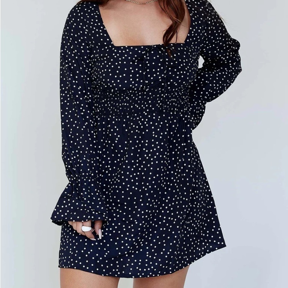 Princess Polly vertigo blue mini dress